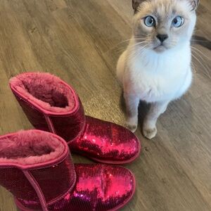 Pink Sequin Ugg boots Literally perfect